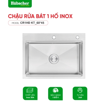 Chậu rửa bát 1 hố Hubscher CR1HĐ KT_60*45